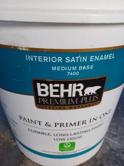 5 gallons Interior Satin dark gray paint