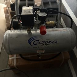 CA Air Compressor,hose, Grex 23 Guage Nail Gun