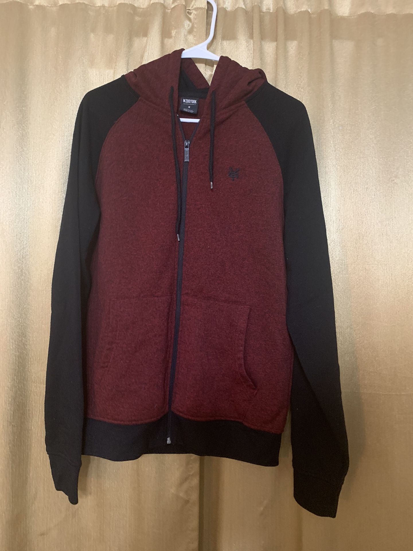 Boys Hoodie Like New Size M Colors Burgundy And Black