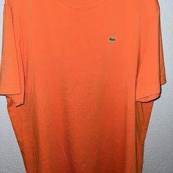 Orange Lacoste T-Shirt Y2k