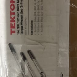 Tekton Torque Wrenches 3 Set