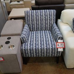 Accent Chair — Jonathan Louis (Blue Denim)