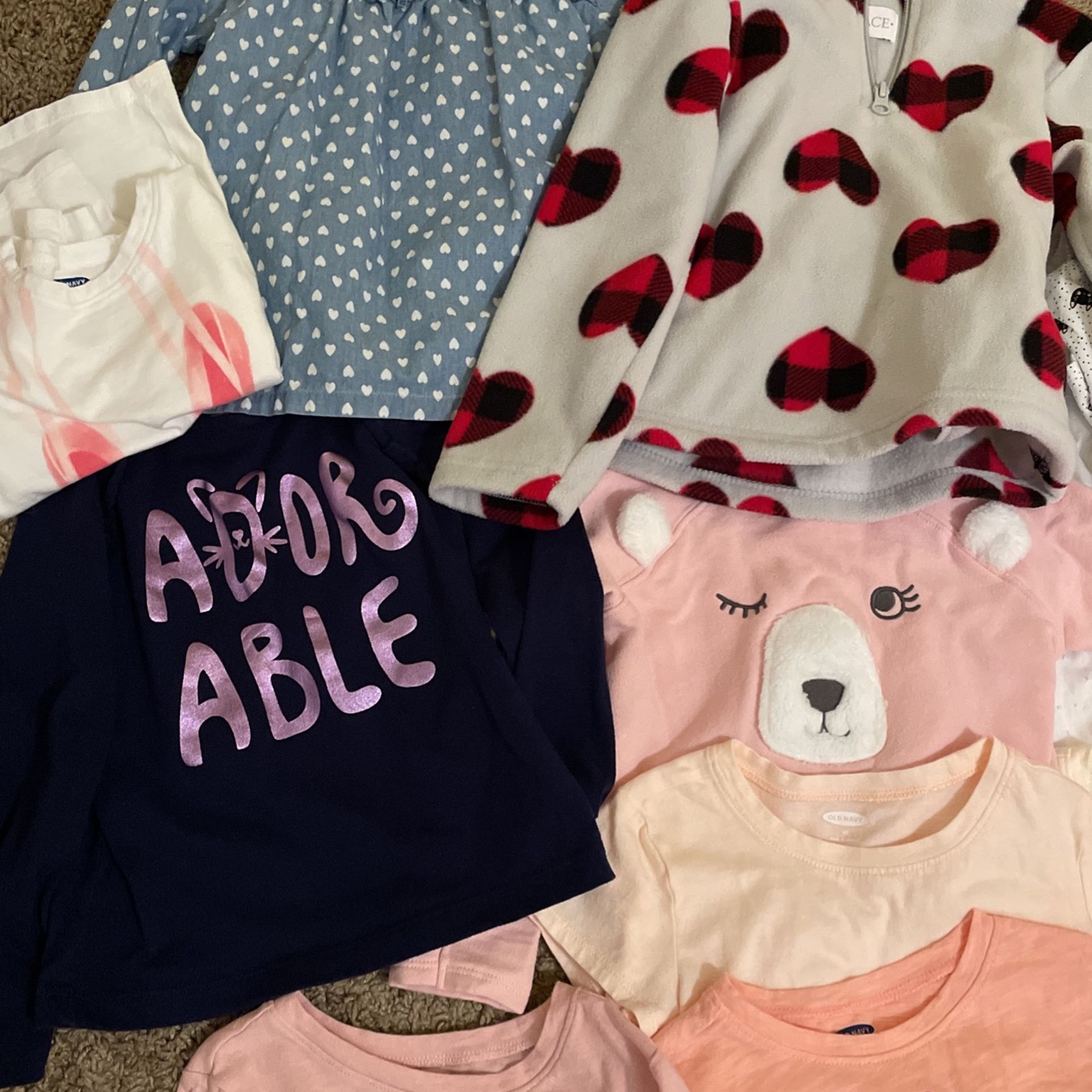 Toddler girl Size 4T Short Sleeve/long Sleeve Shirts And Dresses