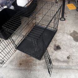 Foldable dog or cat cage 24x36x24
