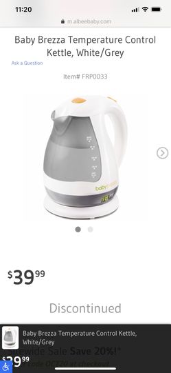 Baby kettle temperature control
