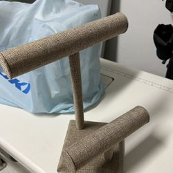 Jewelry Display Holder Canvas 2 Tiered