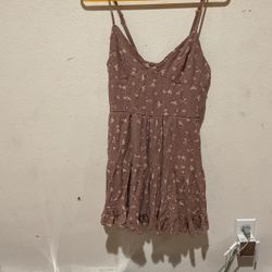 Floral Mini Dress with Spaghetti Straps size small