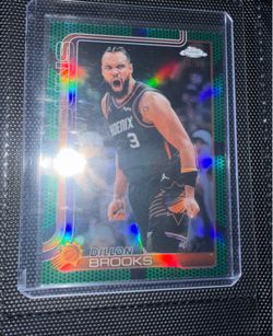 Dillon Brooks 2025-26 Topps Chrome Update Green 40/99 #117 Phoenix Suns