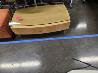 Unique Coffee Table with Bent Leg
