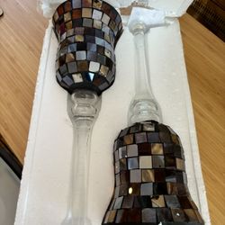 Brand new Terra Mosaic Candle Holders
