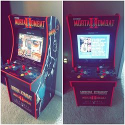Mortal Kombat Arcade1Up Cabinet + Dragon Stool Seat Top – All Characters Unlocked