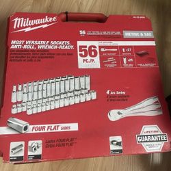 3/8 Socket Set Milwaukee 56pc