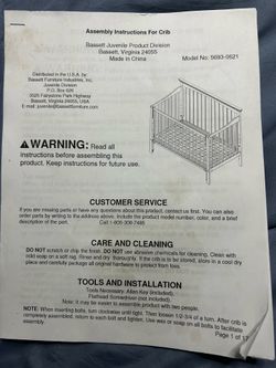Bassett 3 in 1 Baby Crib