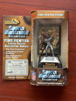 Joe Montana Sports Illustrated Limited Edition Pewter Figure w/ COA & Box – 49ers