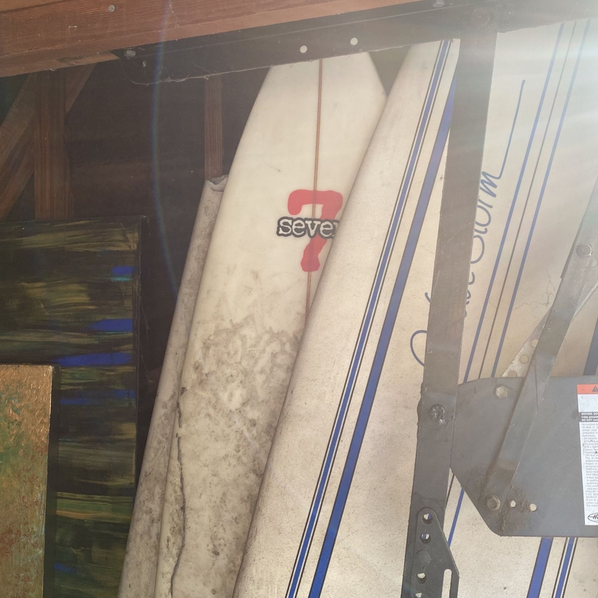 Surfboard. About 7 ft. Fiberglass