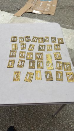 Brass stencils