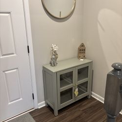 Accent Storage Cabinet with Glass Doors 