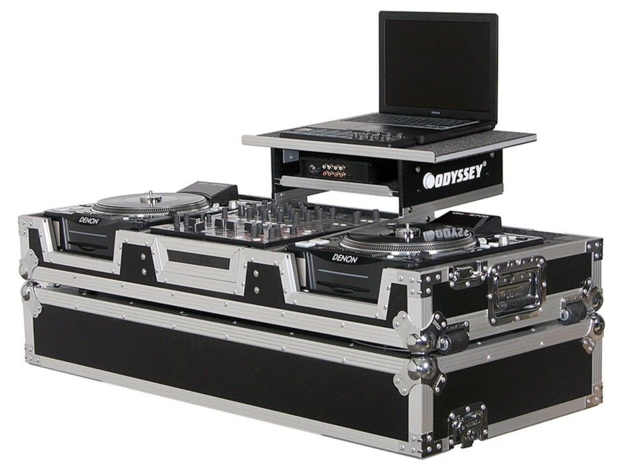 Odyssey Laptop DJ CD Mixer Coffin with Wheels