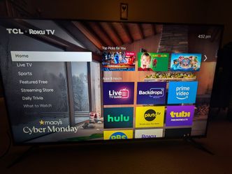 🌟 TCL 65” 6-Series 4K UHD Roku Smart TV (65R615) – Like New w/ Box 🌟