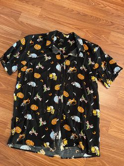 Disney Winnie the Pooh Halloween Button-Up Shirt