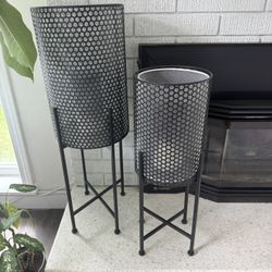 Modern Metal Lantern/Candle Holders