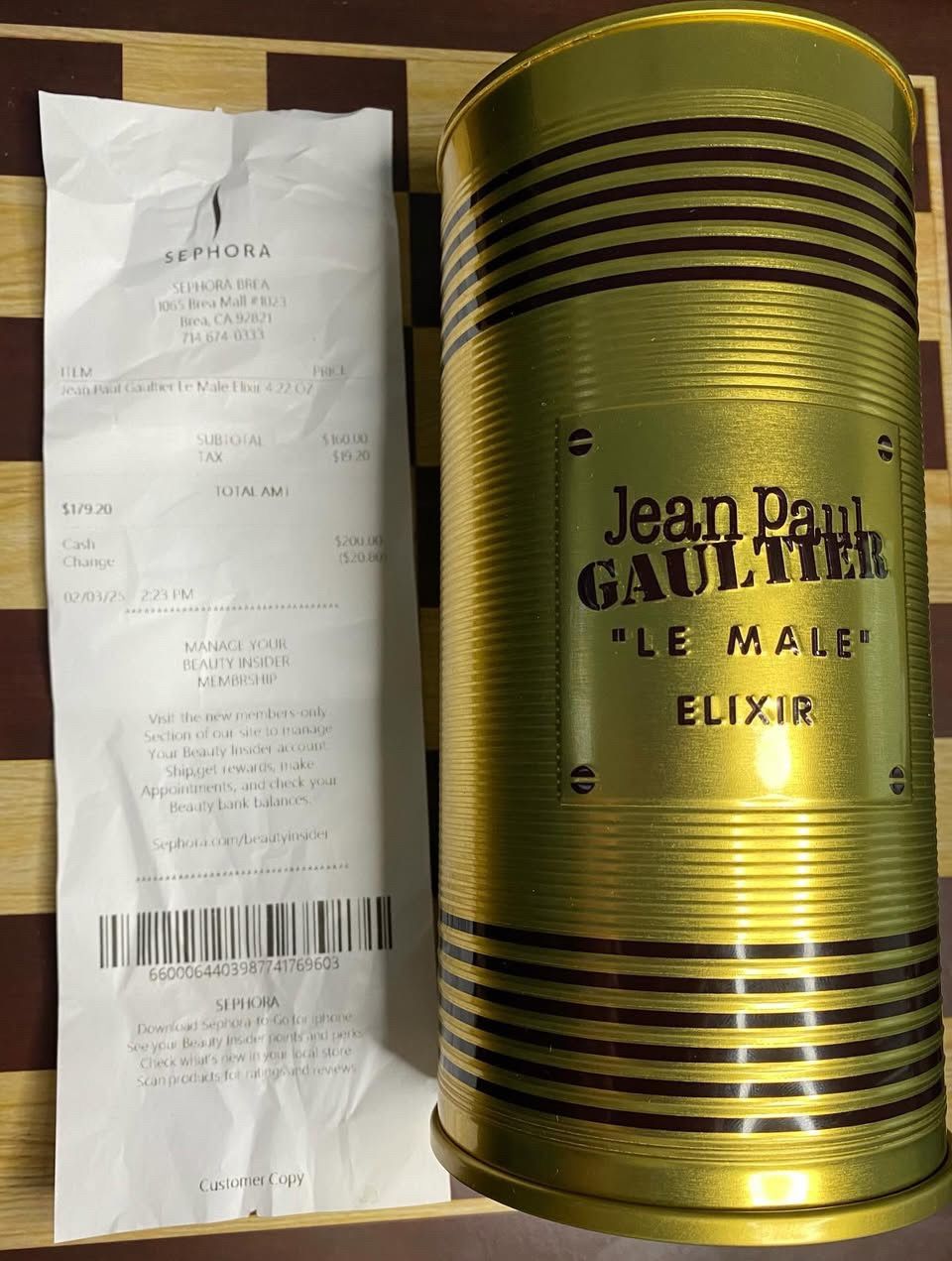 Jean Paul Gaultier Le Male Elixir by JPG, 4.2 oz Parfum Spray for Men-NEW IN BOX