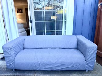 Ikea grey fabric sofa