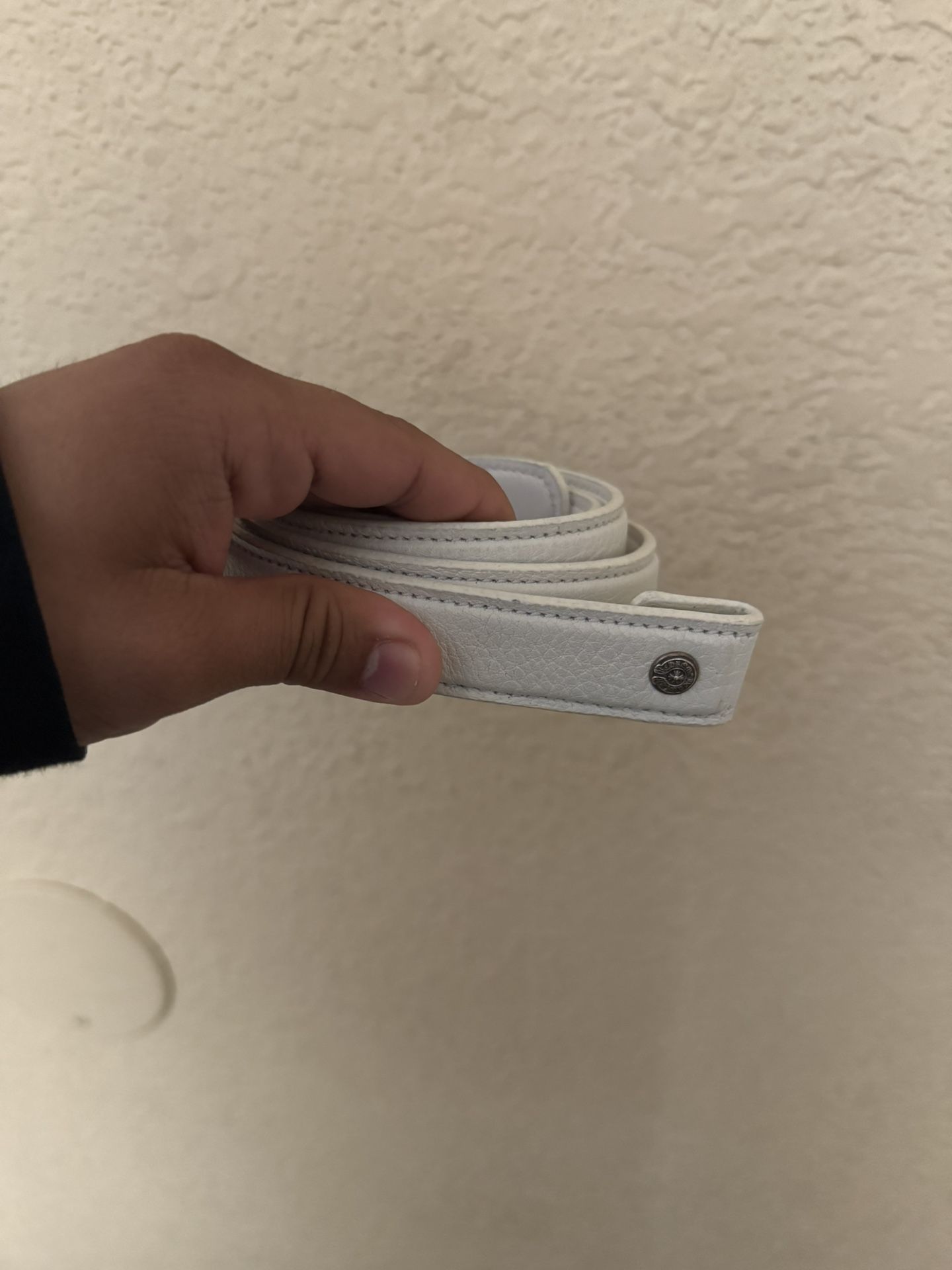 Chrome Hearts 1-inch Belt Strap White