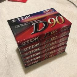6 Casette Tapes (still In Package)