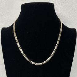 14k Gold Semi Solid Italian Miami Cuban Chain