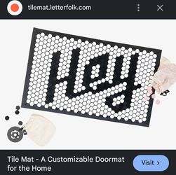 Letterfolk Tile Welcome Mat