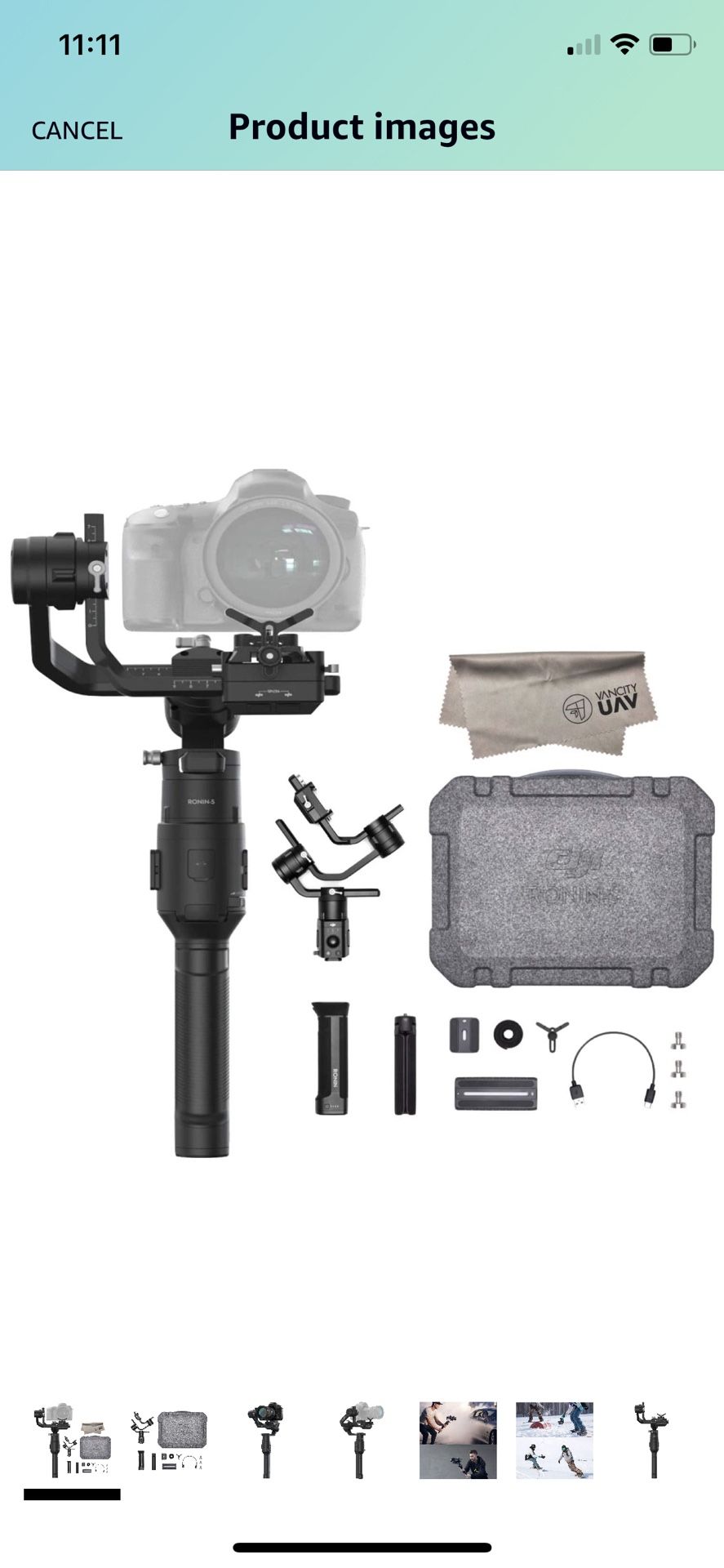 2019 DJI Ronin-S Essentials Kit 3-Axis Gimbal Stabilizer for Mirrorless and DSLR Cameras