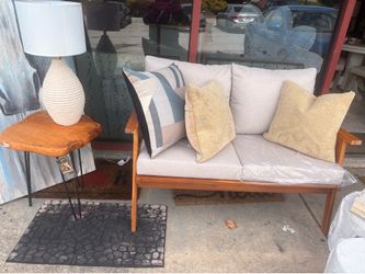 Patio set table and sofa