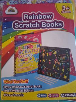 Rainbow Scratch Book