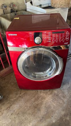 Samsung Front Load Steam Dryer Red electric