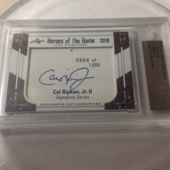 Certified Cal Ripken Jr Auto.