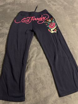 Ed hardy women navy sweatpant medium