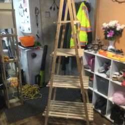4 Tier Wooden A Ladder Shelf