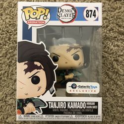 DEMON SLAYER TANJIRO KAMADO FUNKO POP. GALACTIC TOYS EXCLUSIVE. 