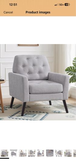 Brand New Light Grey Accent Chair For Living room or office