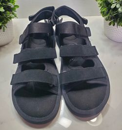 UGG Goldencoast Multistrap Black Men's Suede Sandals Size 14