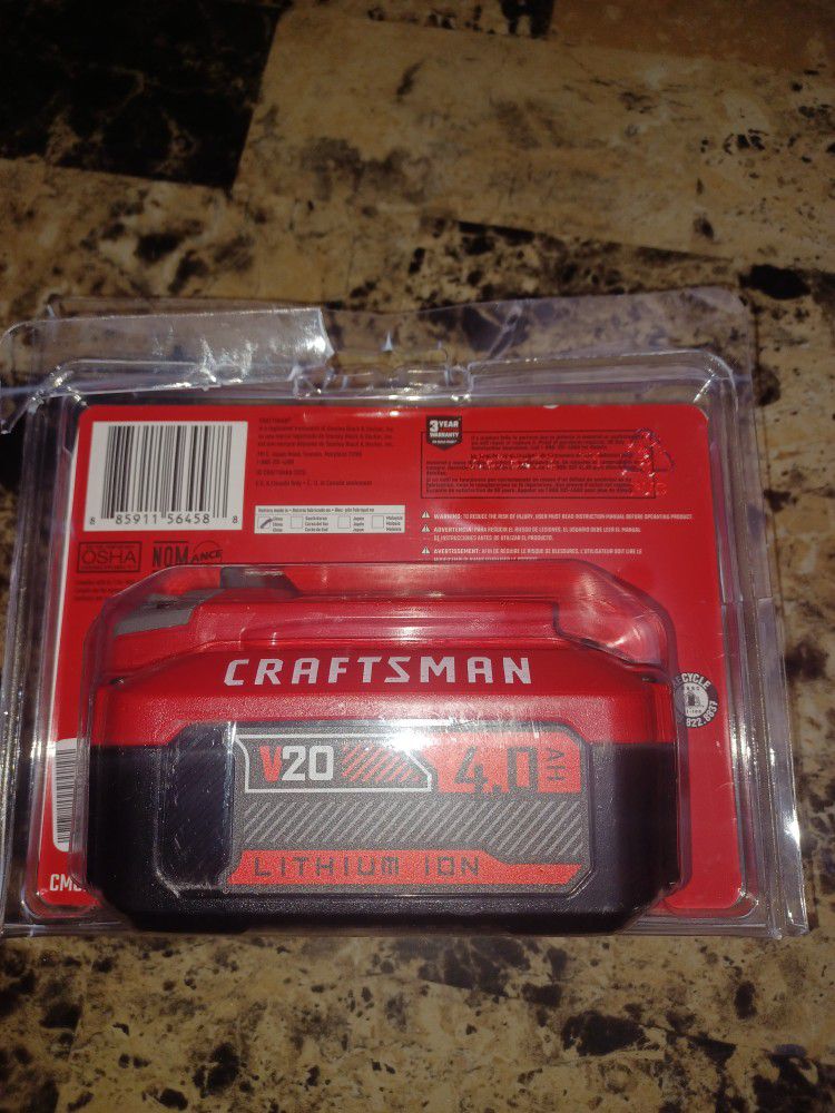 Brand New Craftsman Battery