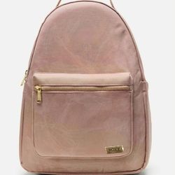 Roxy Mini Backpack Faux Leather Mauve Pink Bag