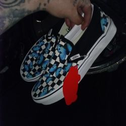 Vans slip on butterfly