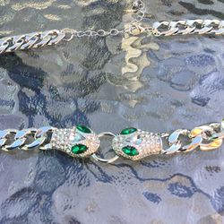 Cartier Style Snake Necklace 