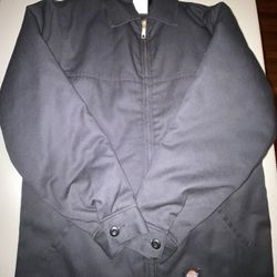 Dickies Insulated Eisenhower black Jacket Utility Work Coat SMALL