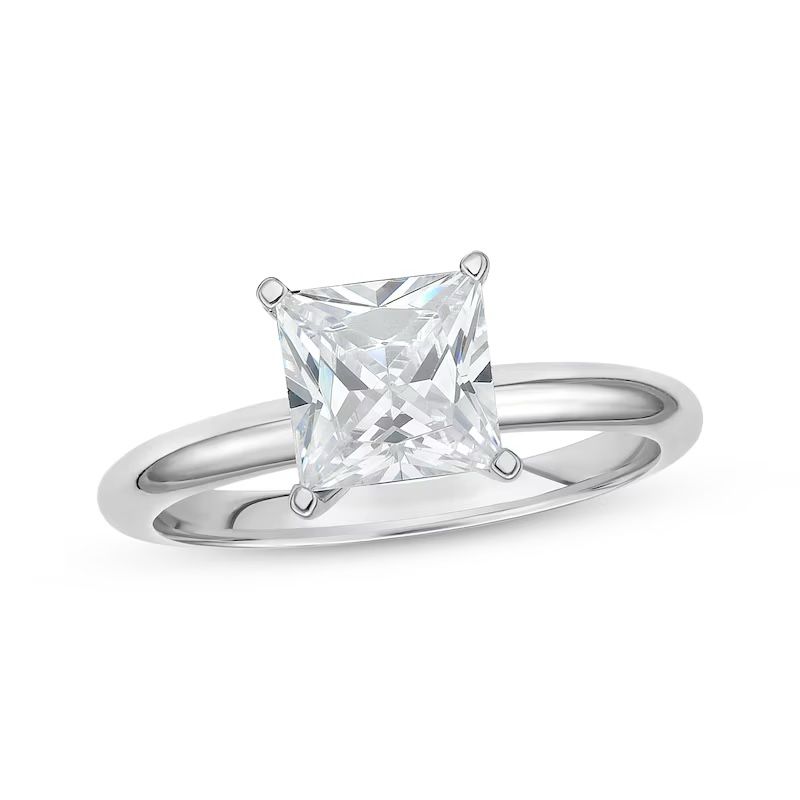 Diamonds Princess-Cut Solitaire Engagement Ring 1-1/2 ct tw 14K White Gold
