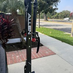 Allen Deluxe+ QR Sports Hitch Mount Double Bike Rack Foldable Protective Padding Black Red