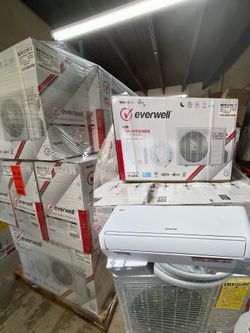 Mini Split Inverter Frio Y Calor 12000 BTU 17 Seer 220 Volt O 110 Volt / WiFi/ Marca EVERWELL 