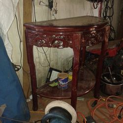 Marble  Top Hallway Table 